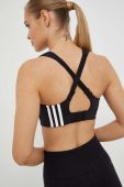 Спортивний бюстгальтер adidas Performance колір чорний однотонний
