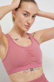 Бюстгальтер для йоги adidas Performance Coreessentials колір рожевий однотонний