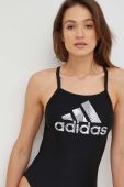 Суцільний купальник adidas Performance колір чорний м'яка чашечка (2914379)