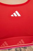 Спортивний бюстгальтер adidas Performance Powerreact колір червоний візерунок