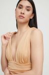 Суцільний купальник Guess колір жовтий м'яка чашечка Суцільний купальник Guess колір жовтий м'яка чашечка
