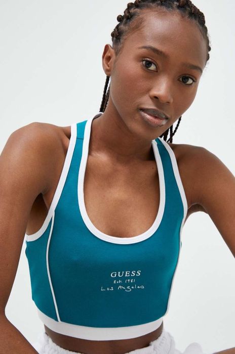Топ Guess колір бірюзовий