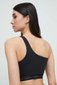 Бюстгальтер Puma колір чорний однотонний