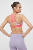 Спортивний бюстгальтер Mizuno Alpha Graphic колір рожевий візерунок (3232327)