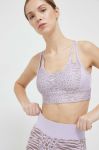 Спортивний бюстгальтер Reebok Modern Safari колір фіолетовий візерунок Спортивний бюстгальтер Reebok Modern Safari колір фіолетовий візерунок