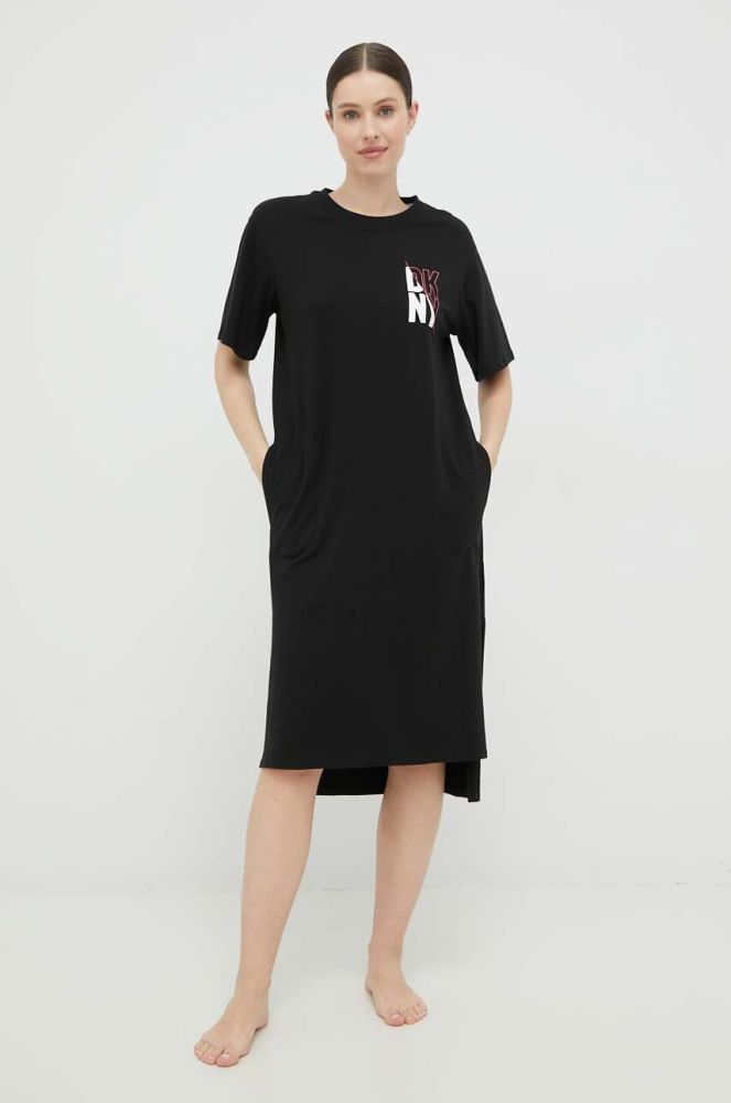 Нічна сорочка Dkny жіноча колір чорний (3051006)