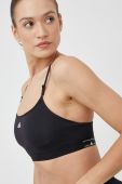 Бюстгальтер для йоги adidas Performance Aeroreact колір чорний однотонний