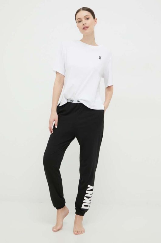 Піжамна футболка Dkny колір білий (3051070) фото 2