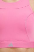 Спортивний бюстгальтер adidas Performance колір рожевий однотонний (3240856)