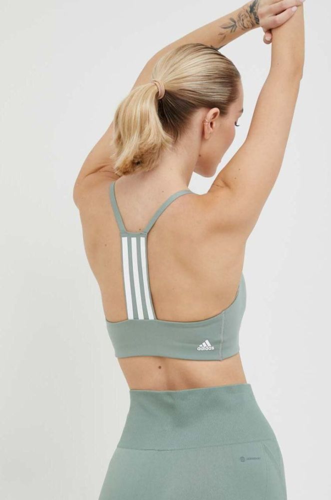 Спортивний бюстгальтер adidas Performance Aeroimpact Колір зелений колір зелений фото 3