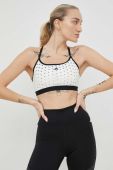 Спортивний бюстгальтер adidas Performance AeroReact Колір білий візерунок колір білий Спортивний бюстгальтер adidas Performance AeroReact Колір білий візерунок колір білий