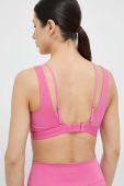 Спортивний бюстгальтер adidas Performance Powerimpact Luxe колір рожевий однотонний