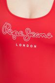 Суцільний купальник Pepe Jeans Olena колір червоний м'яка чашечка