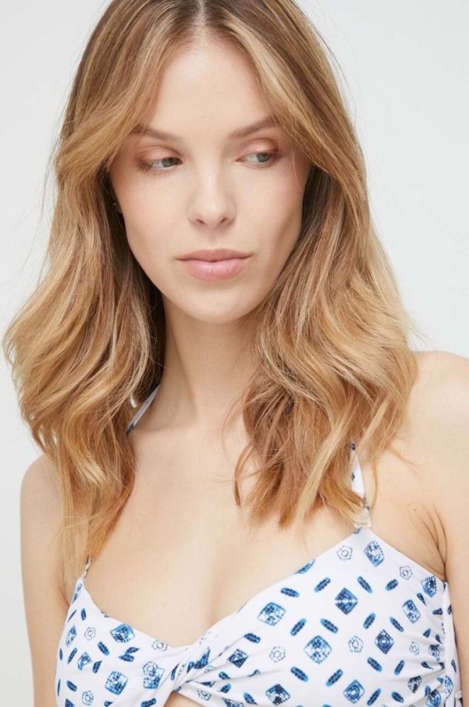 Купальний бюстгальтер Pepe Jeans Marcheline колір білий злегка ущільнена чашечка фото 3