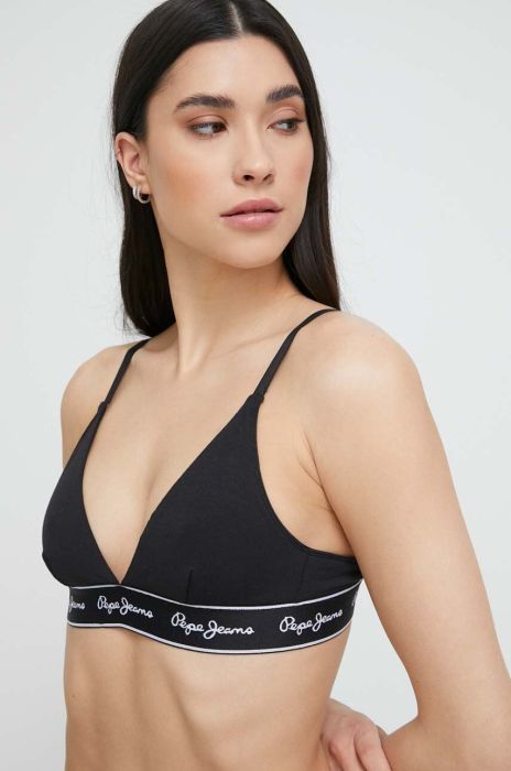 Бюстгальтер Pepe Jeans колір чорний однотонний (3204448)