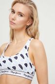 Бюстгальтер Pepe Jeans візерунок колір блакитний