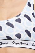 Бюстгальтер Pepe Jeans візерунок колір блакитний