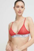 Бюстгальтер Pepe Jeans Mesh колір червоний мереживо однотонний