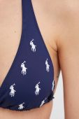 Купальний бюстгальтер Polo Ralph Lauren колір синій злегка ущільнена чашечка