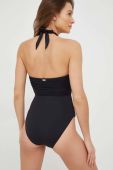 Суцільний купальник Lauren Ralph Lauren колір чорний злегка ущільнена чашечка (2914429)
