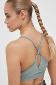 Спортивний бюстгальтер Reebok Lux колір зелений однотонний (3231860)