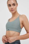 Спортивний бюстгальтер Reebok Lux колір зелений однотонний (3231860)