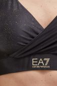 Спортивний бюстгальтер EA7 Emporio Armani колір сірий візерунок