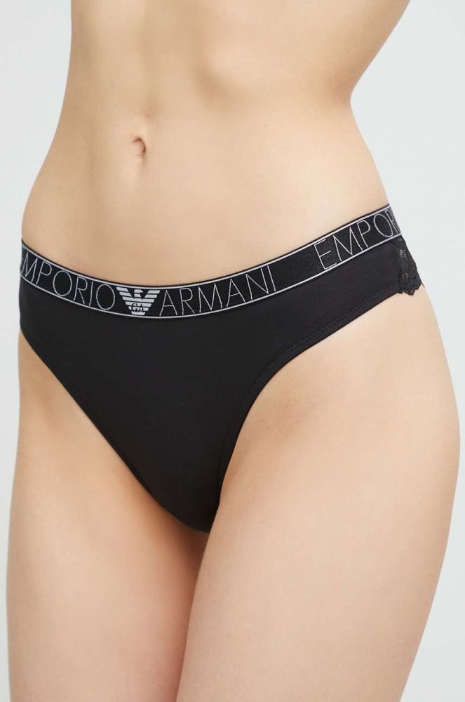 Стринги Emporio Armani Underwear 2-pack колір чорний (3216307)