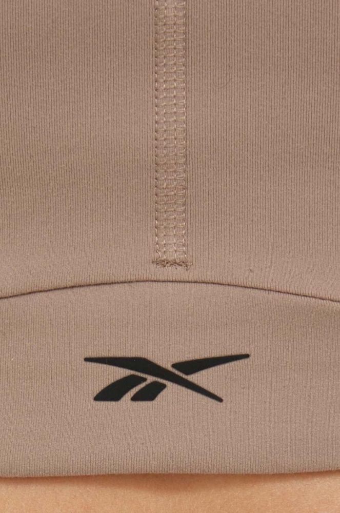 Спортивний бюстгальтер Reebok Lux колір коричневий візерунок фото 5
