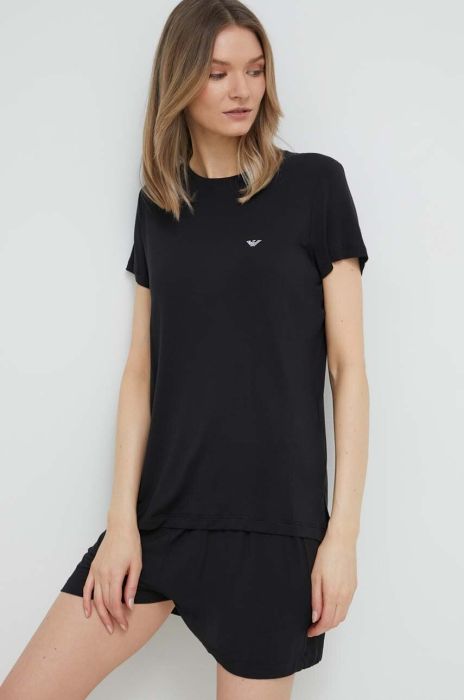 Сукня лаунж Emporio Armani Underwear жіноча колір чорний