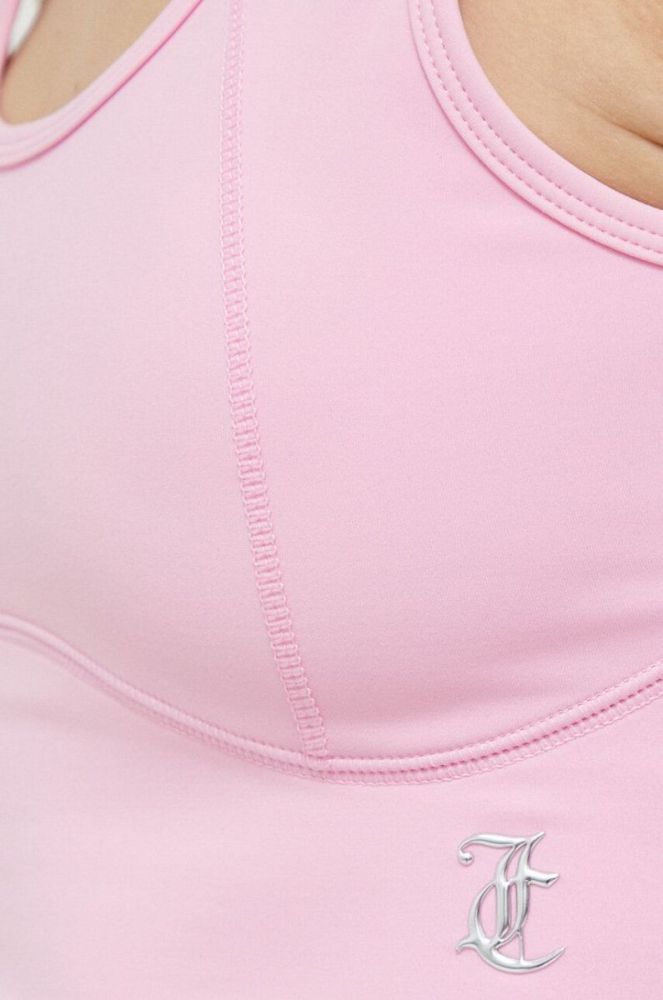 Спортивний бюстгальтер Juicy Couture Lazlo колір рожевий однотонний фото 5