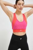 Спортивний бюстгальтер Fila Revere колір рожевий візерунок