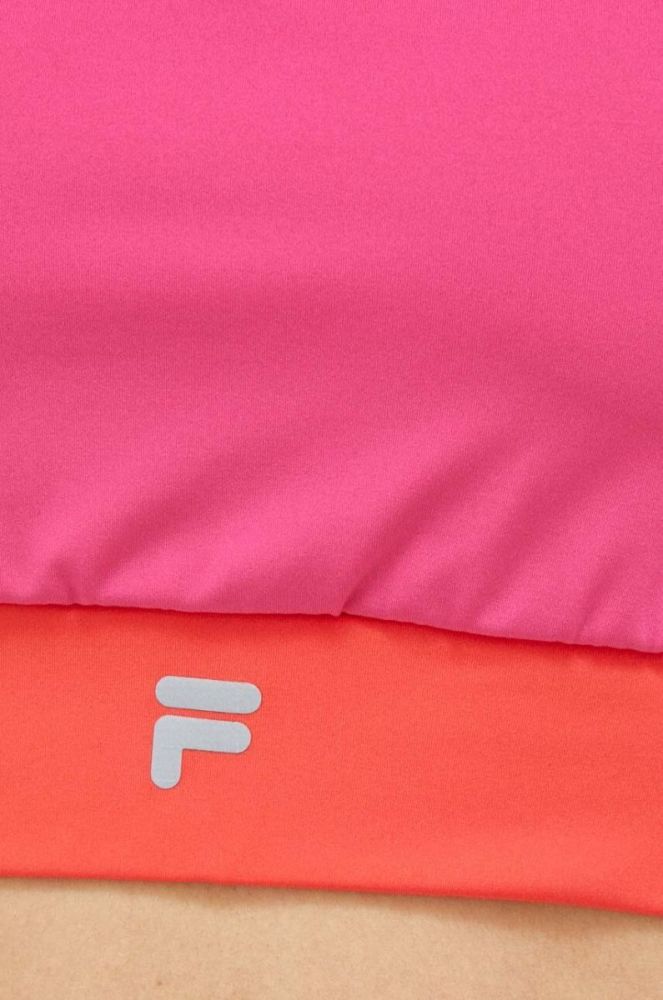 Спортивний бюстгальтер Fila Revere колір рожевий візерунок фото 5