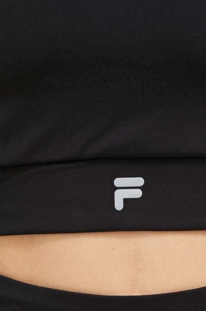 Спортивний бюстгальтер Fila Revere колір чорний візерунок фото 5