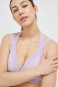 Спортивний бюстгальтер Fila Revel колір фіолетовий однотонний