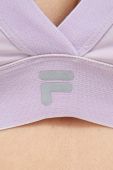 Спортивний бюстгальтер Fila Revel колір фіолетовий однотонний