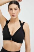 Спортивний бюстгальтер Fila Revel колір чорний однотонний