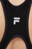 Спортивний бюстгальтер Fila Reut колір чорний однотонний