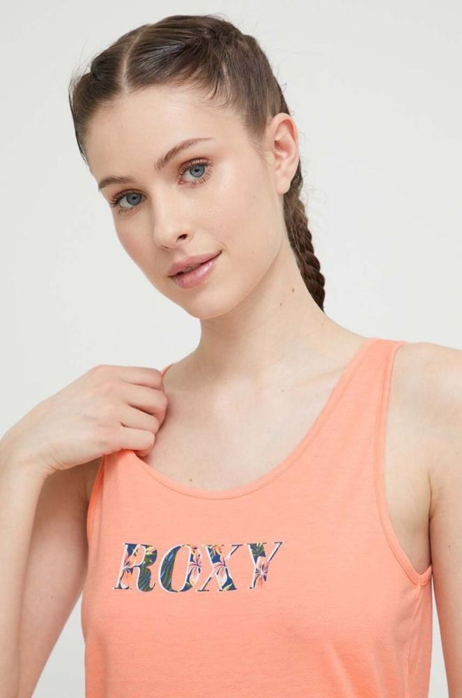 Піжамний топ Roxy колір помаранчевий фото 4