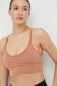 Спортивний бюстгальтер Roxy Heart Into It колір коричневий однотонний Спортивний бюстгальтер Roxy Heart Into It колір коричневий однотонний