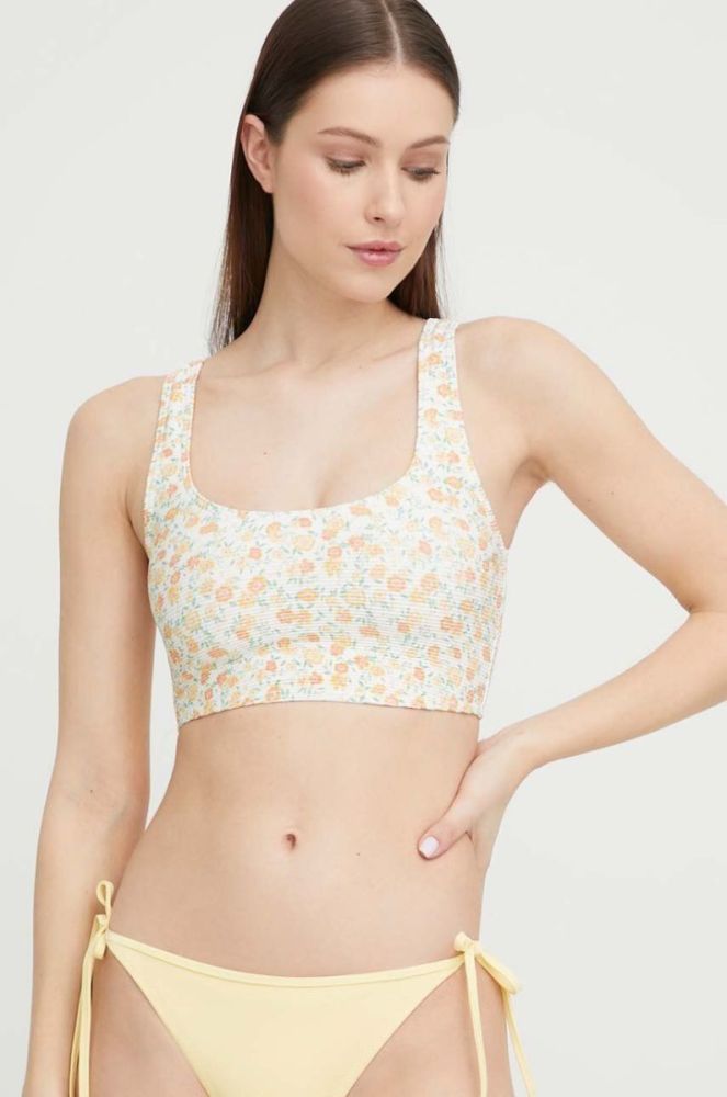 Купальний бюстгальтер Billabong колір жовтий м'яка чашечка (3131014) фото 2