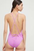 Суцільний купальник Billabong колір фіолетовий м'яка чашечка