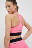 Спортивний бюстгальтер HUGO колір рожевий однотонний Спортивний бюстгальтер HUGO колір рожевий однотонний