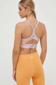 Спортивний бюстгальтер Reebok Workout Ready колір фіолетовий візерунок Спортивний бюстгальтер Reebok Workout Ready колір фіолетовий візерунок