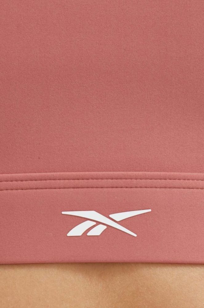 Бюстгальтер для йоги Reebok колір помаранчевий однотонний фото 5