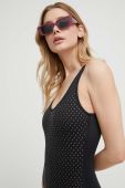 Суцільний купальник MICHAEL Michael Kors колір чорний злегка ущільнена чашечка (3162423)