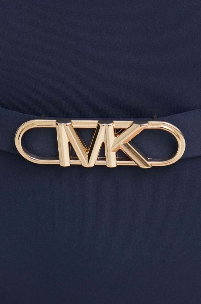 Суцільний купальник MICHAEL Michael Kors колір синій злегка ущільнена чашечка (3162504) фото 4
