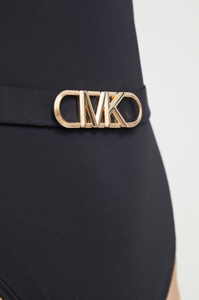 Суцільний купальник MICHAEL Michael Kors колір чорний м'яка чашечка фото 5