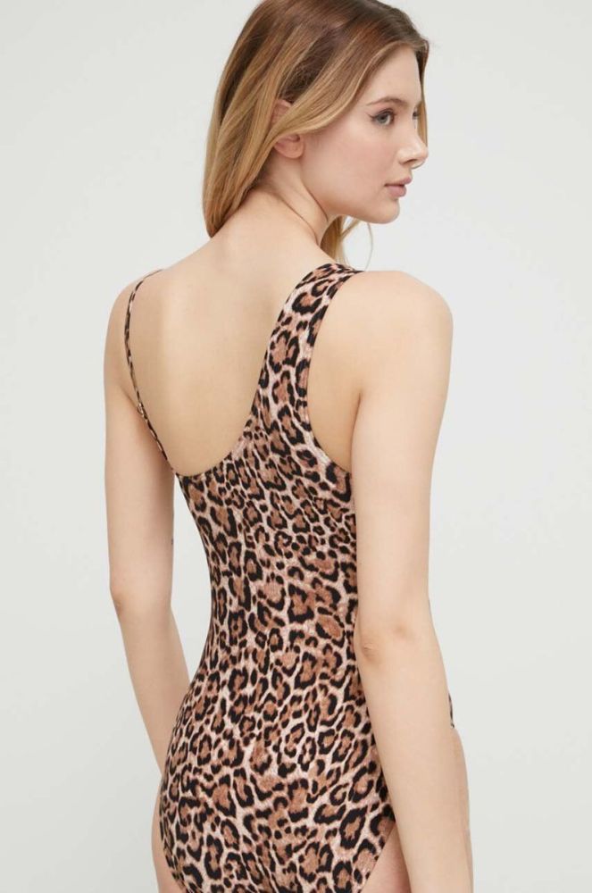 Суцільний купальник MICHAEL Michael Kors колір коричневий злегка ущільнена чашечка (3162484) фото 2