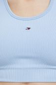 Спортивний бюстгальтер Tommy Hilfiger однотонний колір блакитний (3193868)